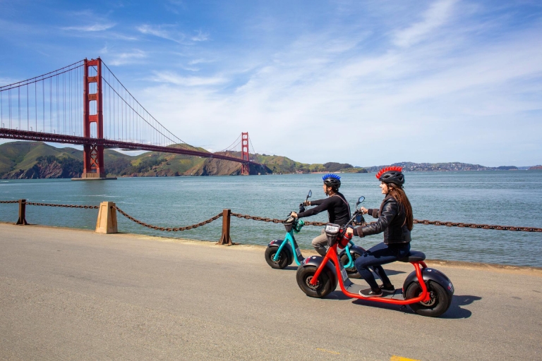 Elektrische scooterverhuur naar de Golden Gate Bridge1,4 uur E-trike verhuur - Zitplaatsen 2