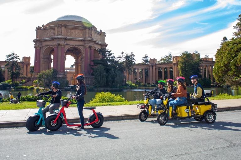 Location de scooters électriques jusqu'au Golden Gate Bridge1.4 Hr E-trike Rental- Seats 2