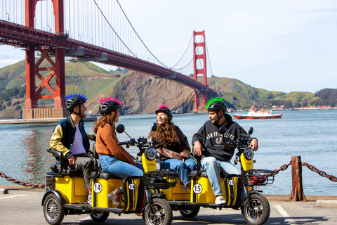 Elektrische scooterverhuur naar de Golden Gate Bridge1,4 uur E-trike verhuur - Zitplaatsen 2