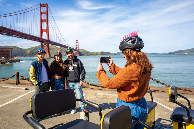 Location de scooters électriques jusqu'au Golden Gate Bridge1.4 Hr E-trike Rental- Seats 2