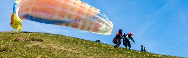 Visit Bovec panoramic tandem paragliding flight over Soca valley in Bovec, Slovenia