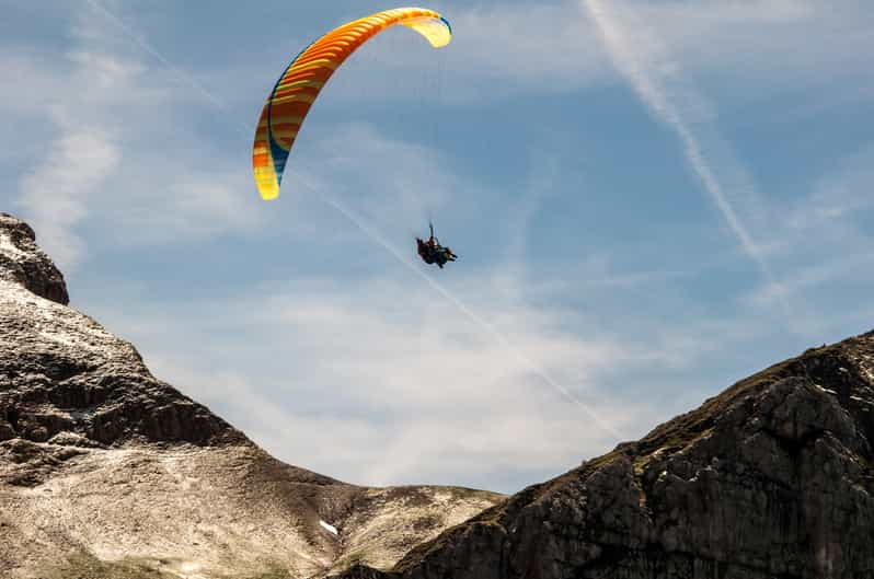 Bovec panoramic tandem paragliding flight over Soca valley GetYourGuide