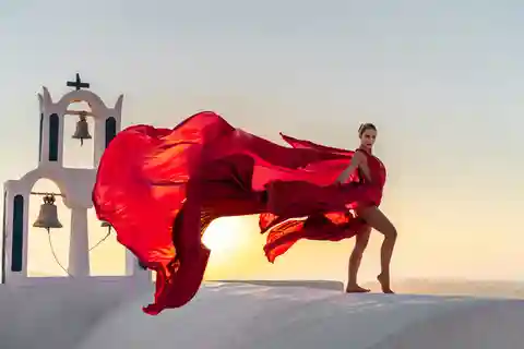 Santorin : Flying Dress © Photoshoot "Express Package" (forfait express)