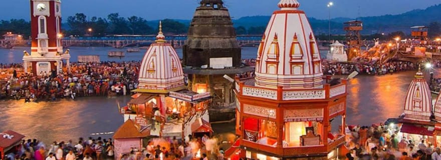 Au départ de Delhi : visite guidée privée d'une journée à Haridwar et Rishikesh