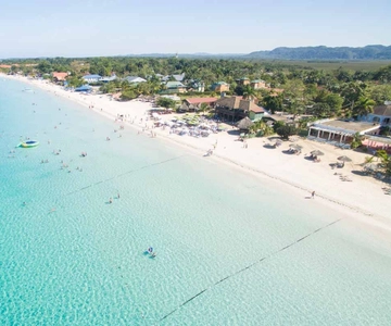 Van Montego Bay/Falmouth: Negril Strand Catamaran Cruise