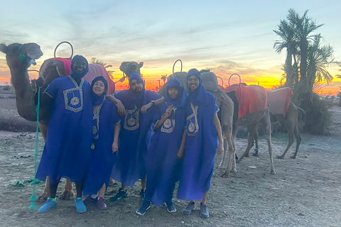 Marrakech : Promenade à dos de chameau et en quad dans la palmeraie