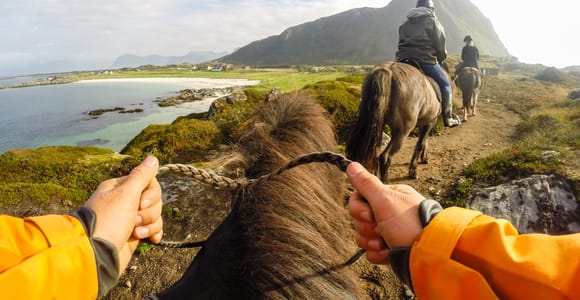 Lofoten: Guided Horse Riding Tour Over Hov and Hovsund