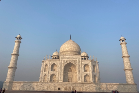 Van Jaipur: Taj Mahal-tour op dezelfde dag & transfer naar DelhiAll-inclusive - auto, gids, lunch, ingang monumenten