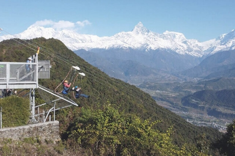 Aufregendes Zipline-Erlebnis: Schwebe von Sarangkot nach Hemja