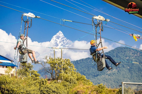 Aufregendes Zipline-Erlebnis: Schwebe von Sarangkot nach Hemja