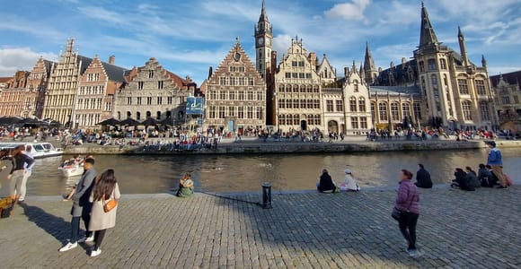 Gent: Geführter Stadtrundgang mit leichter Mahlzeit