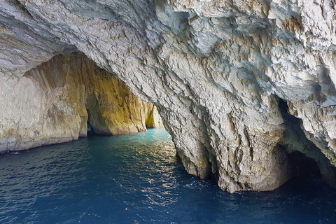 From Lefkimmi: Paxos, Antipaxos & Blue Caves Boat Tour