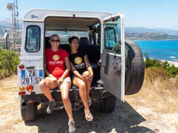 From Orosei: 4x4 private tour to Biderosa and Capo Comino