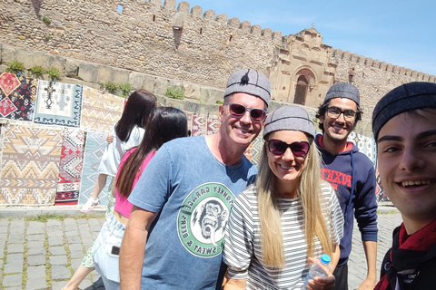 From Tbilisi: Mtskheta,Jvari,Bazaar,wine and 2 UNESCO Sites From Tbilisi: Guided UNESCO Site Tours at Jvari and Mtskheta