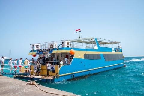 Hurghada: Wycieczka z nurkowaniem pół-łodzią podwodną Paradise Island