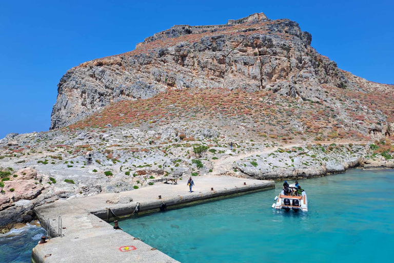 Rethymno: Gramvousa &amp; Balos Lagoon Day Trip with Boat Ticket