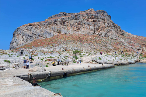 Rethymno: Gramvousa &amp; Balos Lagoon Day Trip with Boat Ticket