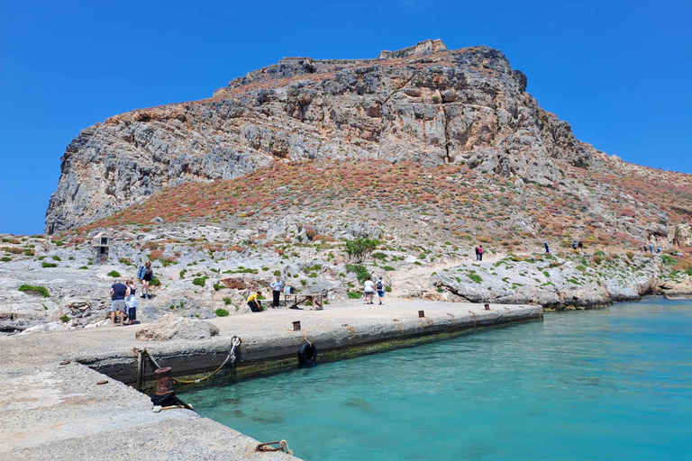 Rethymno: Gramvousa &amp; Balos Lagoon Day Trip with Boat Ticket