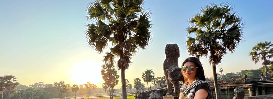 Siem Reap : Visite d'Angkor Wat en petit groupe et coucher de soleil