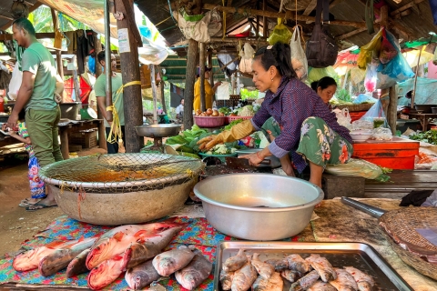 Siem Reap: boottocht Kampong Phluk en Tonle Sap bij zonsondergang