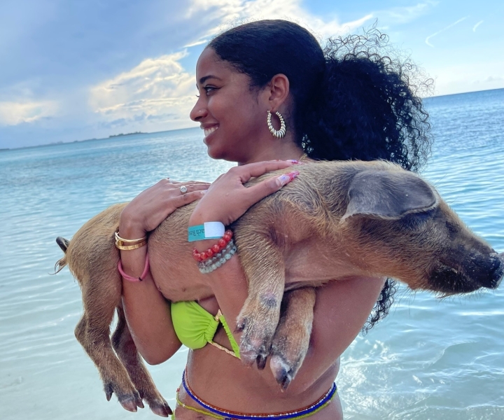 Nassau: Beach Club und Schwimmen mit den Schweinen mit 3 Stopps