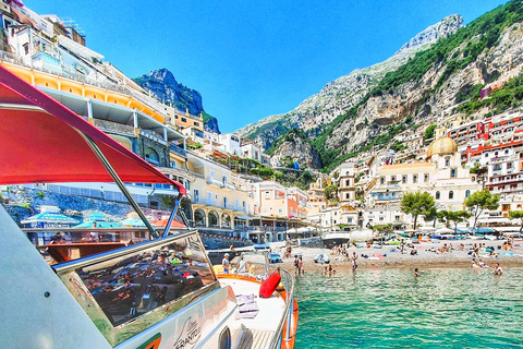 Depuis Sorrento : Excursion en bateau à Positano et Amalfi avec transfert