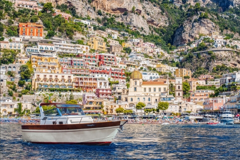 Van Sorrento: boottocht Positano en Amalfi met transfer