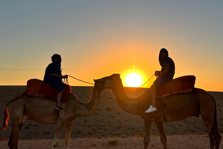 Excursion dans le désert d'Agafay, les montagnes de l'Atlas et à dos de chameau à Marrakech