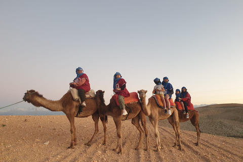 Excursion dans le désert d'Agafay, les montagnes de l'Atlas et à dos de chameau à Marrakech