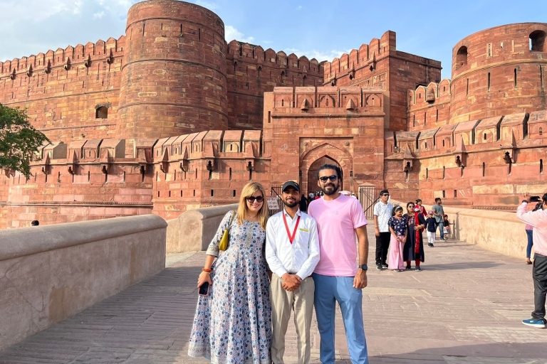 Desde Agra: Visita sin colas al Taj Mahal y al Fuerte de AgraExcursión con comida y entrada