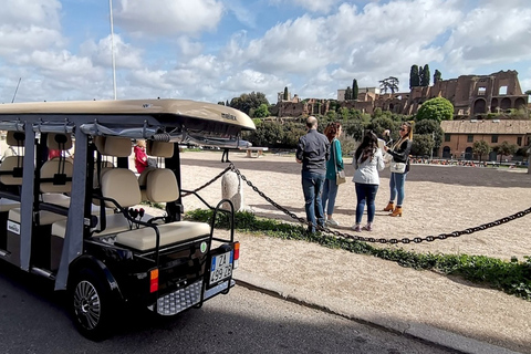 Roma: Tour nocturno de la ciudad en carrito de golf