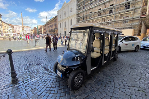 Roma: Tour noturno pela cidade em um carrinho de golfeRoma: Passeio noturno pela cidade em um carrinho de golfe