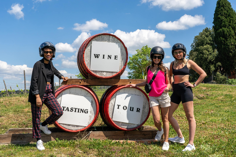 Tuscany by Vespa Full-Day Tour to Chianti Wine Region Double Vespa Tour in English