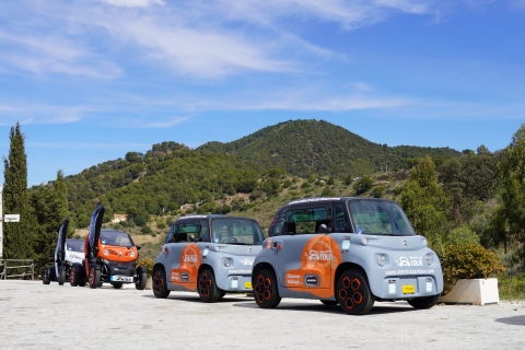 Malaga : mini-visite privée en voiture électriqueMini tour en voiture électrique
