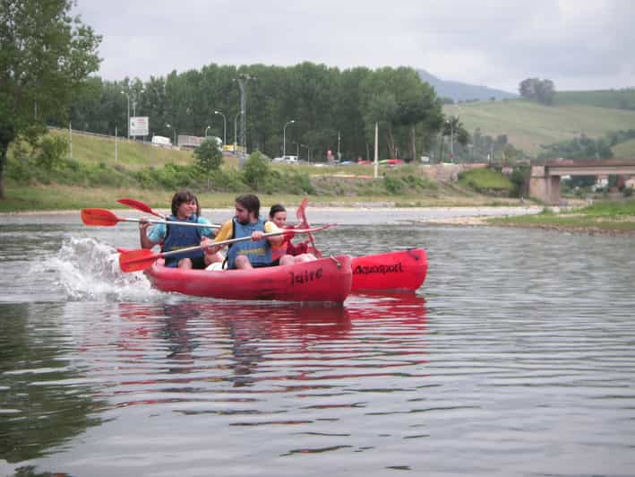 Descent of the Sella river in a canoe