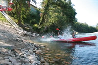 Afdaling van de Sella -rivier in een kano - Housity