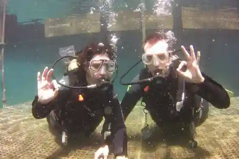 Tauchtaufe in Caleta de Fuste