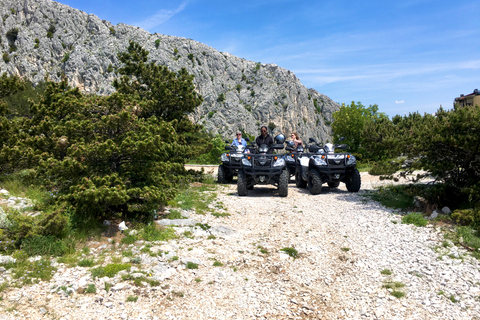 Spalato: Avventura in quad ATV con nuoto nelle cascateGiro in tandem