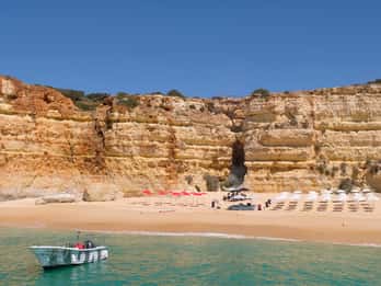 Vilamoura: Guided Sightseeing Cruise with Beach BBQ & Drinks