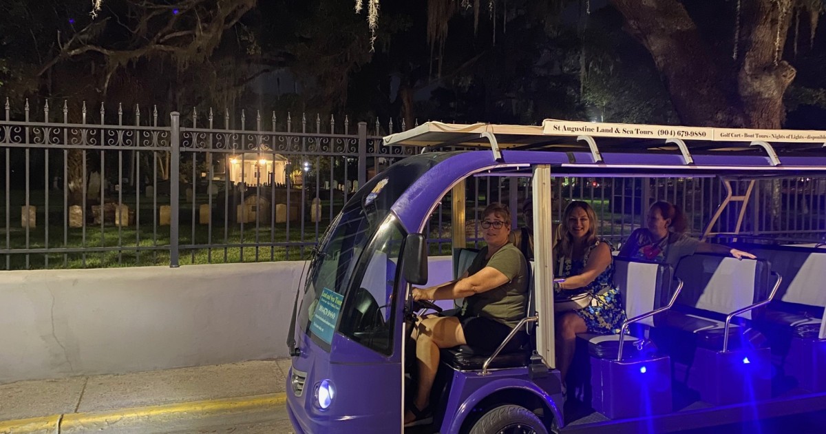 St. Augustine: Hauntings and Ghosts Guided Tour by Golf Cart | GetYourGuide
