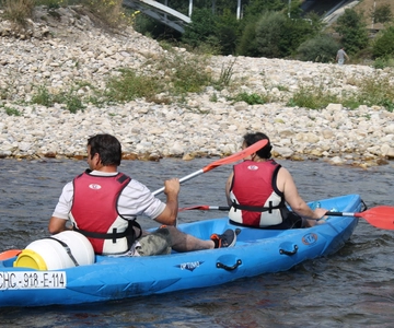 Descenso del río Sella en canoa