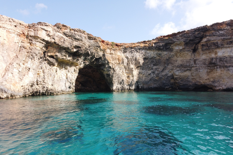 Vanuit Sliema: cruise naar Comino, Crystal Lagoon en Blue Lagoon