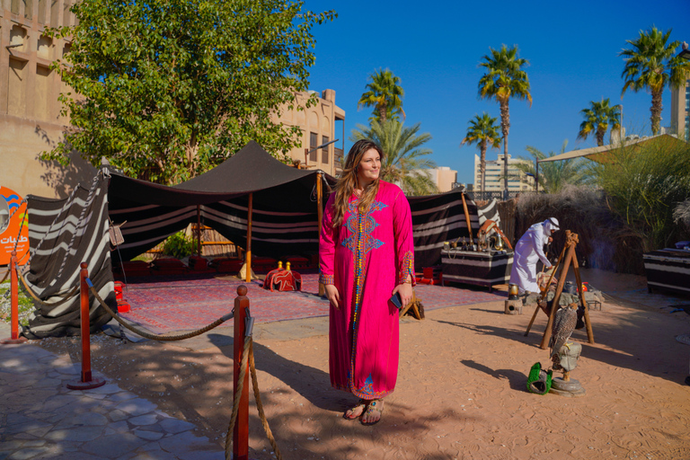 Dubaï : visite guidée à pied avec thé et bateau-taxi AbraVisite partagée avec guide anglophone