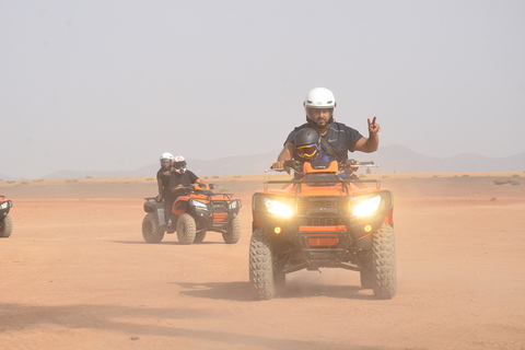 Marrakech: Tour guiado de quadriciclo em Palmeraie com pausa para o cháMarrakech: passeio de quadriciclo guiado por Palmeraie com pausa para o chá