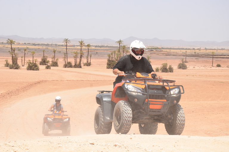 Marrakech: Tour guiado de quadriciclo em Palmeraie com pausa para o cháMarrakech: passeio de quadriciclo guiado por Palmeraie com pausa para o chá