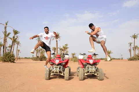 Marrakech: Tour guidato della Palmeraie in quad con pausa tè
