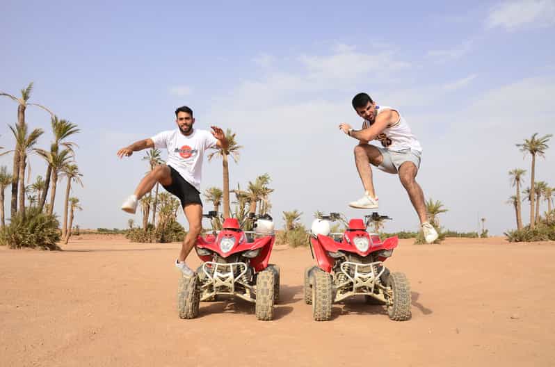 Marrakech : Visite guidée de la Palmeraie en quad avec pause thé - quad