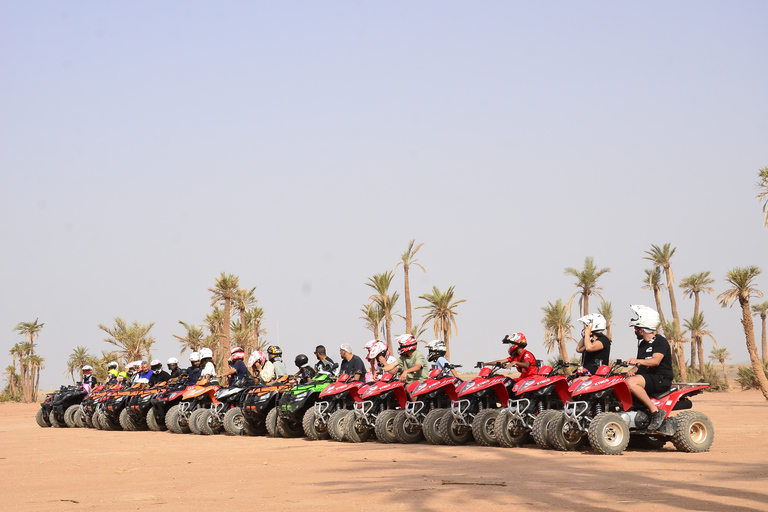 Verkenning op een quad à travers la Palmeraie de Marrakech