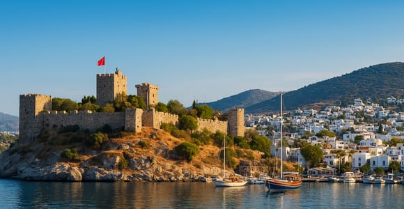 Bodrum Port: Guided City Tour with Castle & Mausoleum Visit