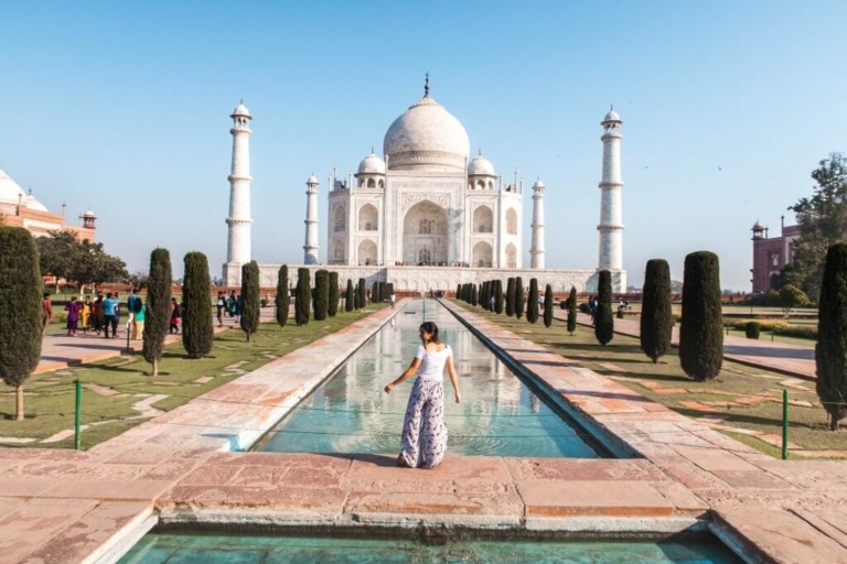 Desde Delhi: Excursión Privada al Amanecer por el Taj Mahal y el Fuerte de AgraPaquete básico